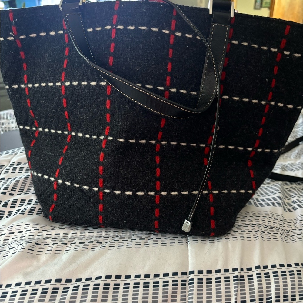 Kate Spade Black and Red Quilted Tote - Picture 2 of 3